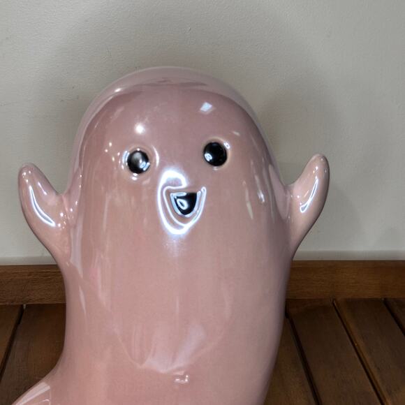 Halloween Ceramic Light Pink Ghost Table Spooky Halloween Home Decor New - Picture 9 of 10